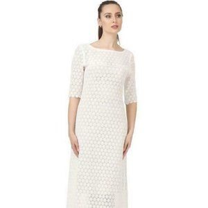 COPY - LUDMILA LABKOVA Crochet Eyelet Lace Maxi Dress NWT